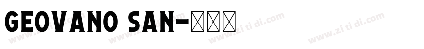 Geovano San字体转换